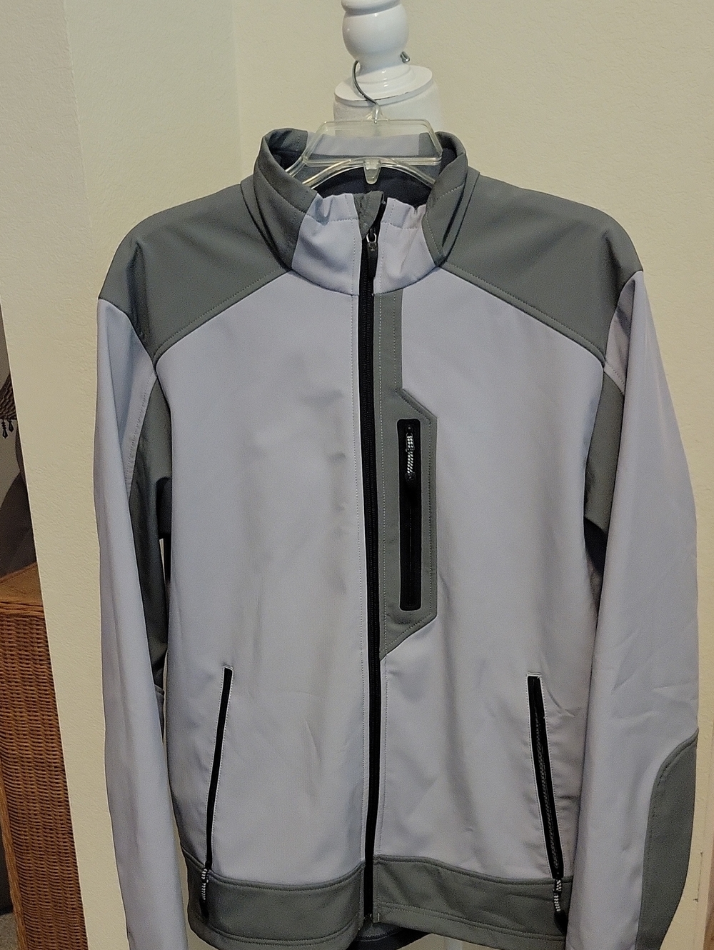 Koppen Two-Tone Gray Soft Shell  Jacket.....Medium
